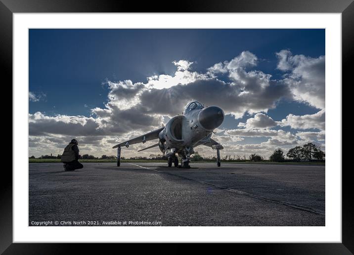 Sea Harrier FRS2 002 Framed Mounted Print by Chris North