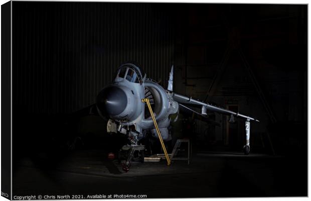 Sea Harrier FRS2 Canvas Print by Chris North