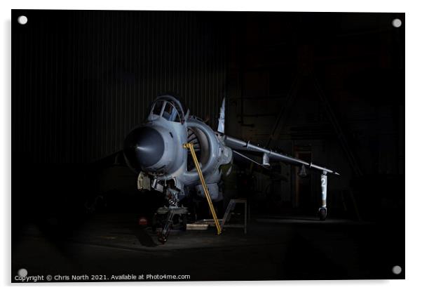 Sea Harrier FRS2 Acrylic by Chris North