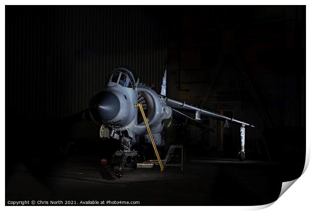 Sea Harrier FRS2 Print by Chris North