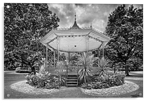 Vivary Park Bandstand, Taunton Acrylic by Darren Galpin
