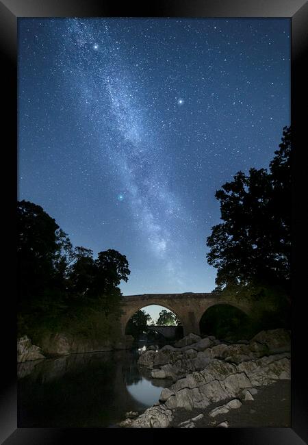 Devil's Bridge & the Milky Way Framed Print by Pete Collins