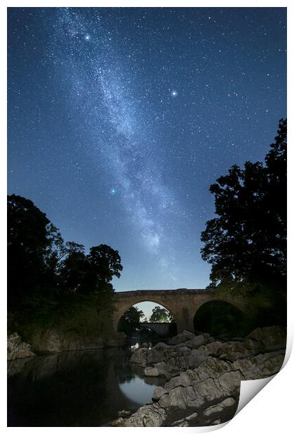 Devil's Bridge & the Milky Way Print by Pete Collins
