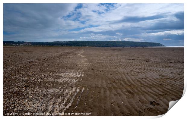 Sand Bay, Weston Super Mare, Somerset Print by Gordon Maclaren