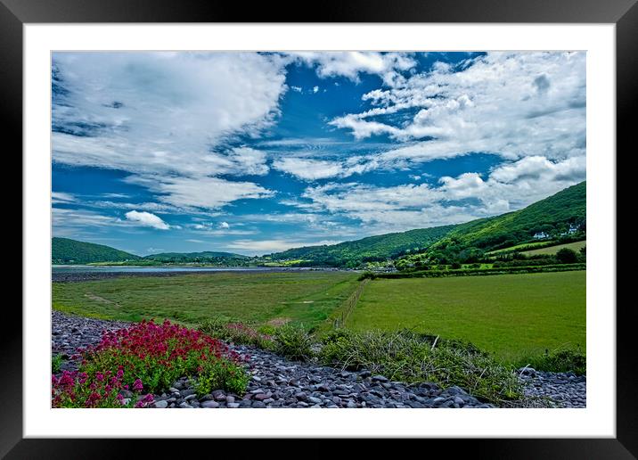 Looking towards Porlock Weir Framed Mounted Print by Joyce Storey