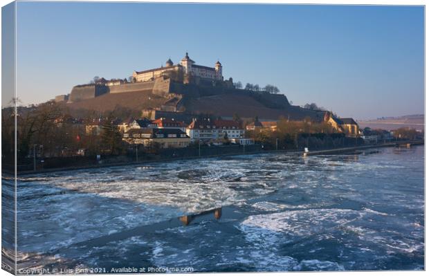 Festung Marienberg Fortress in Wuerzburg, Germang Canvas Print by Luis Pina
