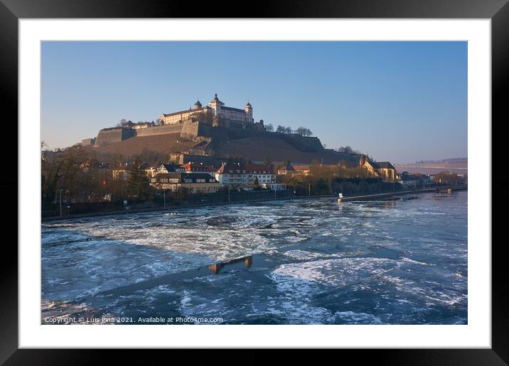 Festung Marienberg Fortress in Wuerzburg, Germang Framed Mounted Print by Luis Pina