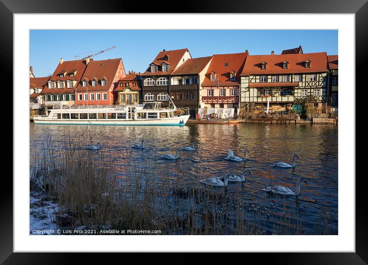 Traditional German Houses in Bamberg Framed Mounted Print by Luis Pina