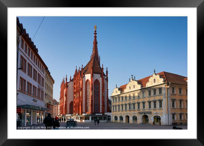 Marienkapelle Gothic Church in Würzburg Framed Mounted Print by Luis Pina
