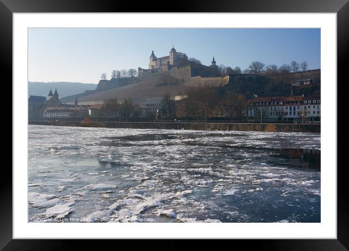 Festung Marienberg Fortress in Wuerzburg, Germany Framed Mounted Print by Luis Pina