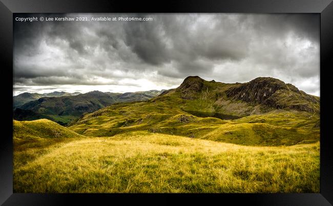 Serene Solitude - A Breathtaking Mountain Retreat Framed Print by Lee Kershaw