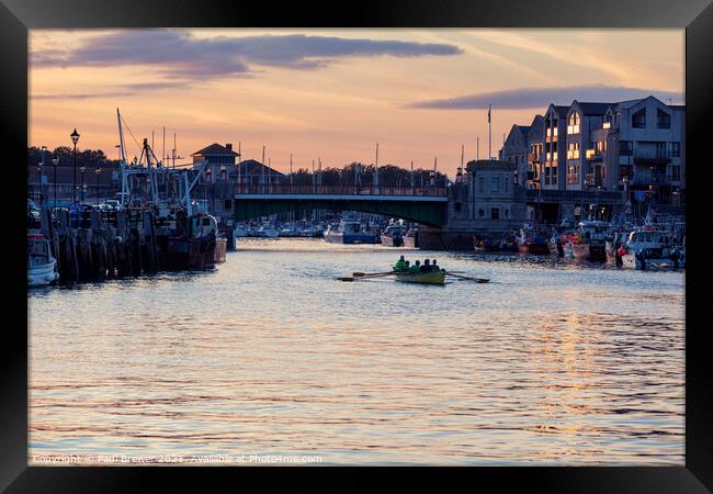 Weymouth Rowing Club Framed Print by Paul Brewer