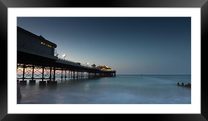 Last of the light - Cromer Pier Framed Mounted Print by Simon Wrigglesworth