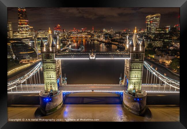 Tower Bridge Framed Print by A N Aerial Photography