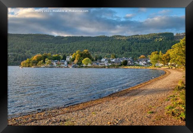 A view of the Kenmore and the banks of Loch Tay Framed Print by Navin Mistry