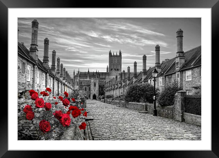 Vicars Close Wells Framed Mounted Print by Alison Chambers