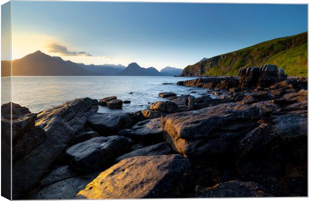 The Cuillins from Elgol Canvas Print by Michael Brookes