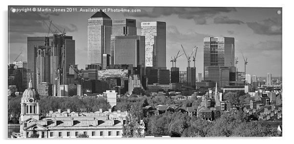 Canary Wharf from Greenwich Acrylic by K7 Photography