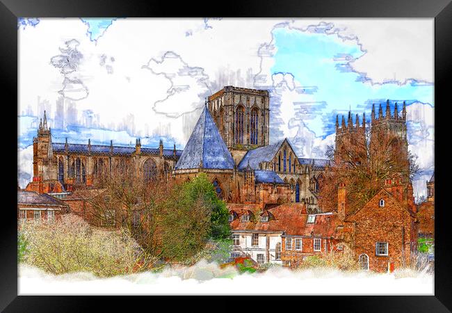 York Minster Framed Print by Picture Wizard