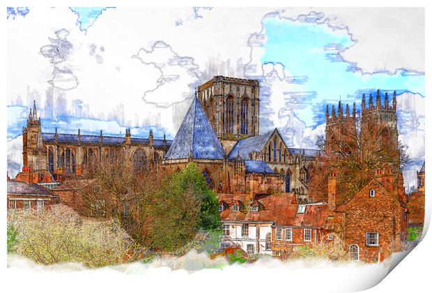 York Minster Print by Picture Wizard