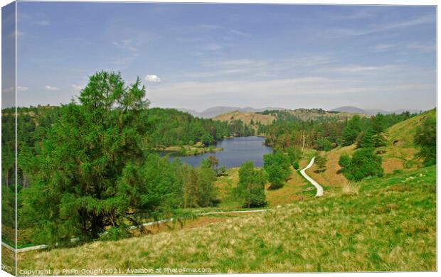Cumbrian lake in May Canvas Print by Philip Gough