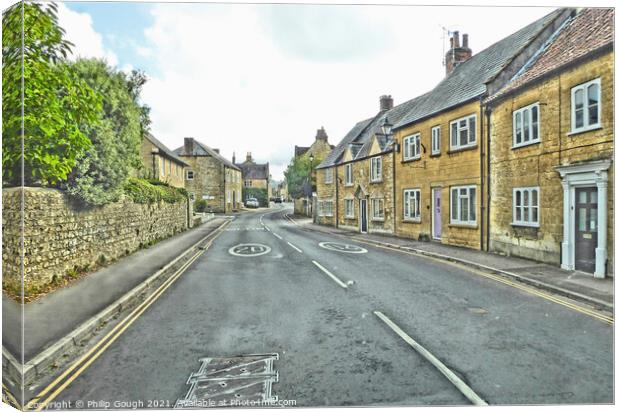 Road into Beaminster, Dorset Canvas Print by Philip Gough