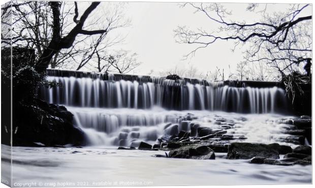 long exposure waterfall Canvas Print by craig hopkins