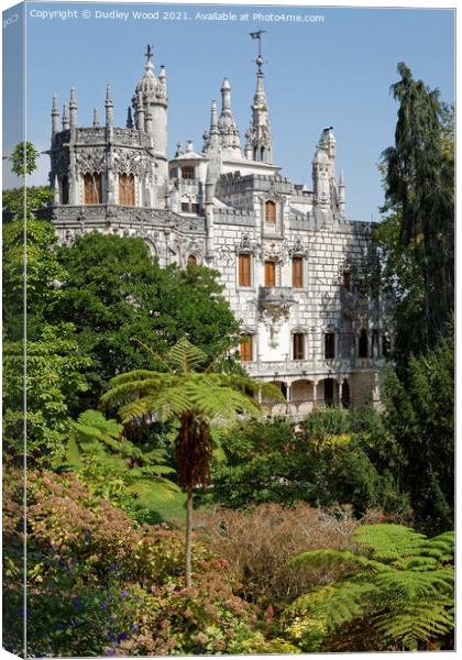Enchanting Gothic Palace in Portugal Canvas Print by Dudley Wood