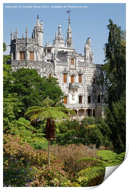 Enchanting Gothic Palace in Portugal Print by Dudley Wood