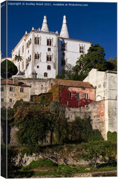 Majestic Palace in Tranquil Sintra Canvas Print by Dudley Wood