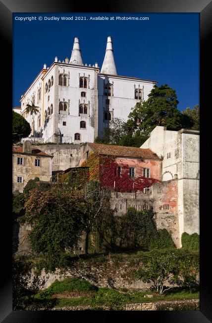 Majestic Palace in Tranquil Sintra Framed Print by Dudley Wood