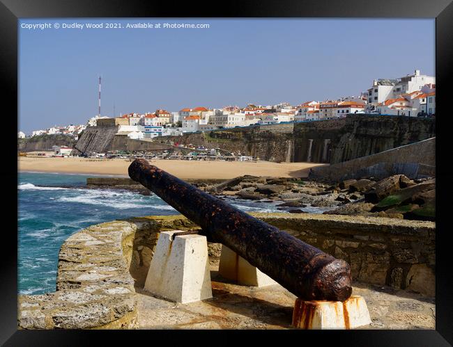 Majestic View of Ericeira Beach Framed Print by Dudley Wood