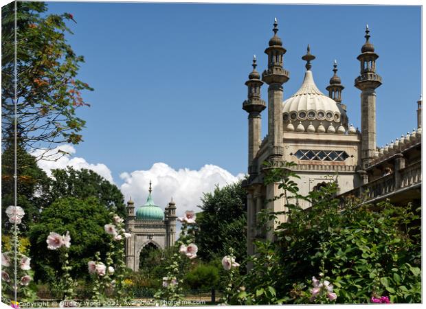 Majestic Royal Pavilion in Brighton Canvas Print by Dudley Wood
