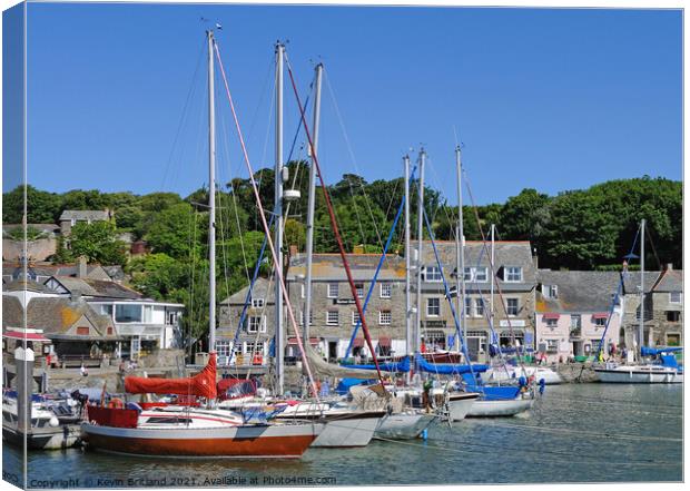 Padstow harbour cornwall Canvas Print by Kevin Britland