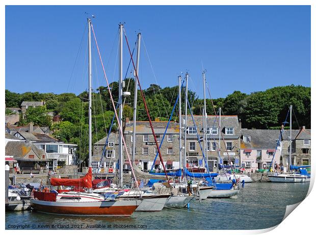 Padstow harbour cornwall Print by Kevin Britland