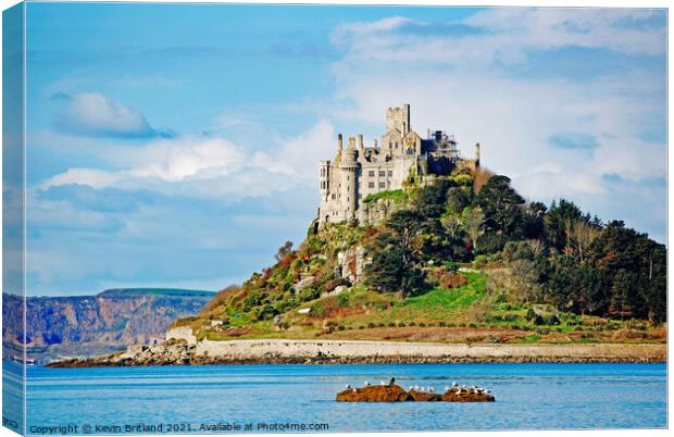 St michaels mount cornwall Canvas Print by Kevin Britland