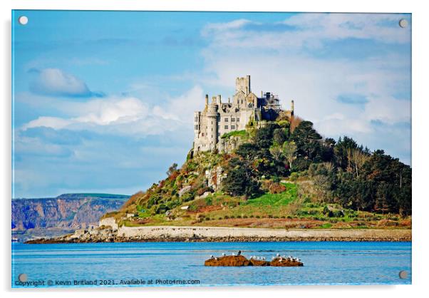 St michaels mount cornwall Acrylic by Kevin Britland