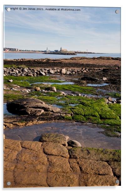 Newbiggin by the Sea, Northumberland Acrylic by Jim Jones