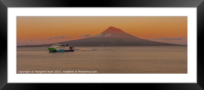 Pico at sunset Framed Mounted Print by Margaret Ryan