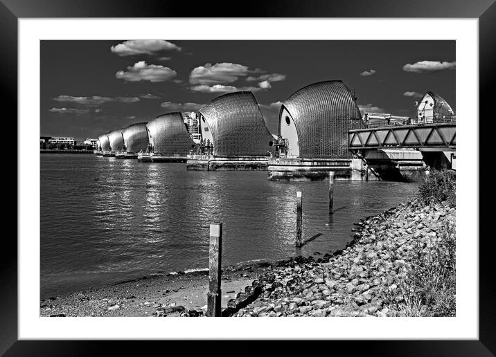Thames Barrier   Framed Mounted Print by Joyce Storey