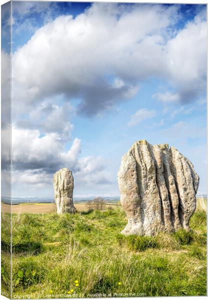 Ancient Duddo stones in Northumberland Canvas Print by Lee Kershaw