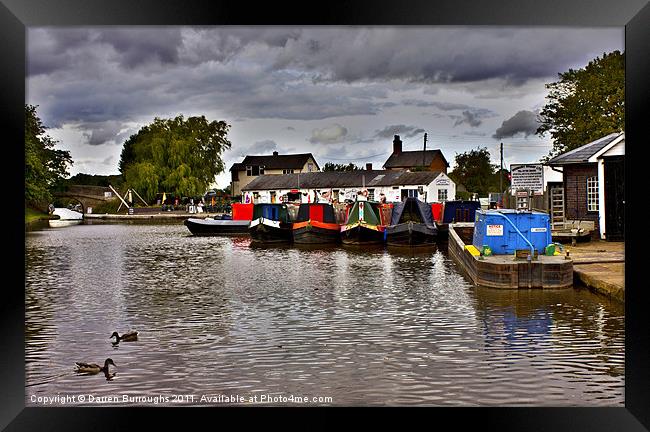 Norbury Junction, Shropshire Union Canal. Framed Print by Darren Burroughs