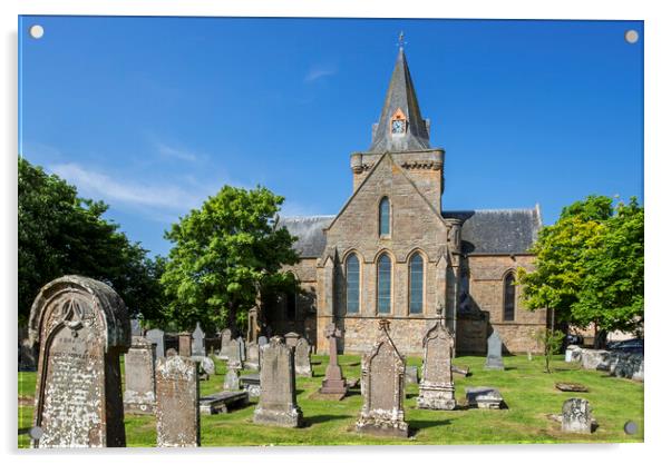 Dornoch Cathedral, Scotland Acrylic by Arterra 