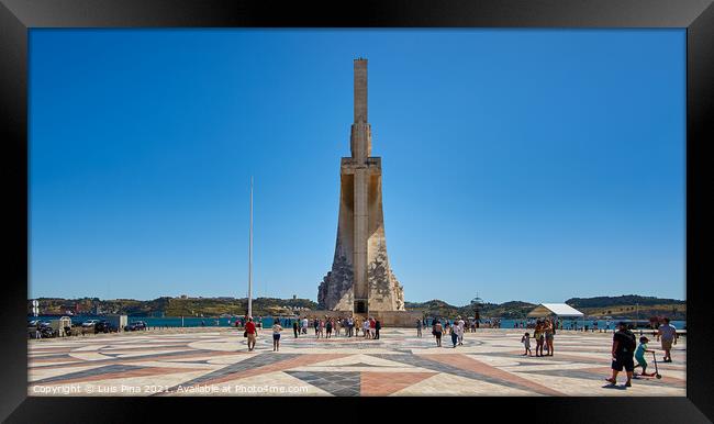 Padrao dos Descobrimentos Monument in Lisbon Framed Print by Luis Pina