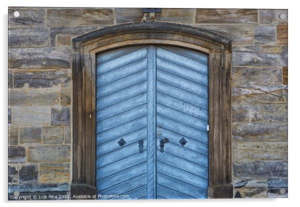 Medieval Door in Bamberg, Germany Acrylic by Luis Pina