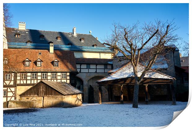 Alte Hofhaltung Bamberg Print by Luis Pina