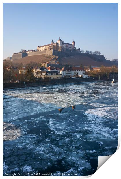 Festung Marienberg Fortress in Wuerzburg, Germany Print by Luis Pina