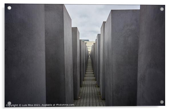 Memorial to the Murdered Jews of Europe in Berlin Acrylic by Luis Pina