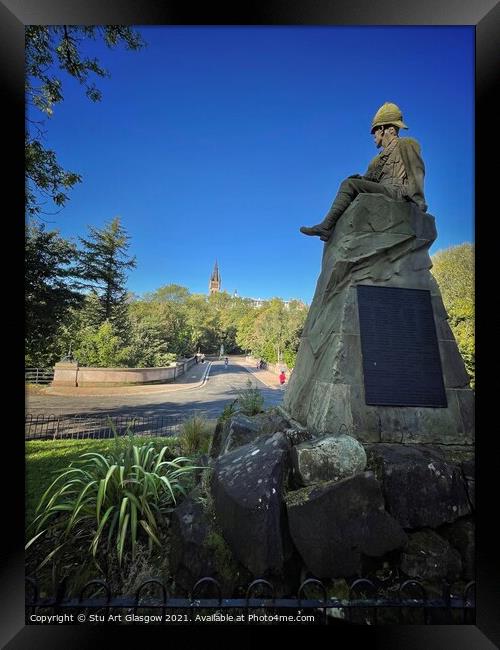 Boer War Memorial Glasgow Framed Print by Stu Art Glasgow