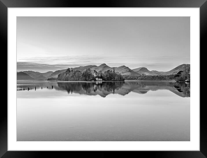 Tranquility in Monochrome Framed Mounted Print by James Marsden